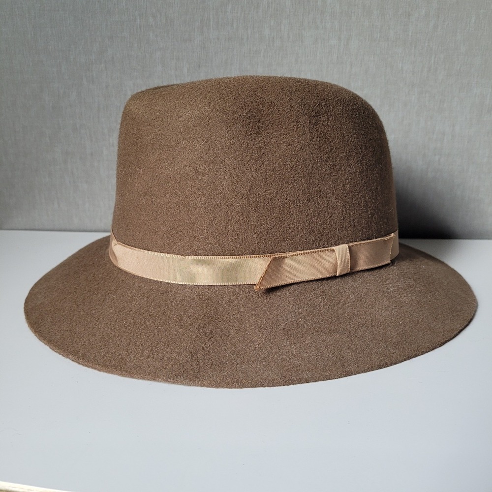 Vintage L.L. Bean Fedora, Made in England, 100% Wool - Size L